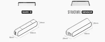 Structure Sensor Mark 2 features