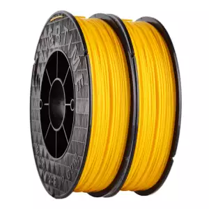 UP ABS Matte Yellow 3D Printer Filament 1kg (2x500g reels) 1.75mm Diameter