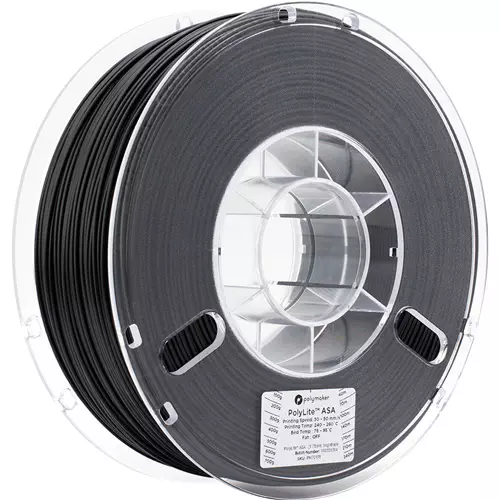 Polymaker PolyLite ASA 1kg Black 1.75mm