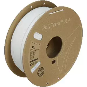 PolyTerra™ PLA White - Eco-Friendly 3D Printing Filament (1.75mm, 1kg Spool)